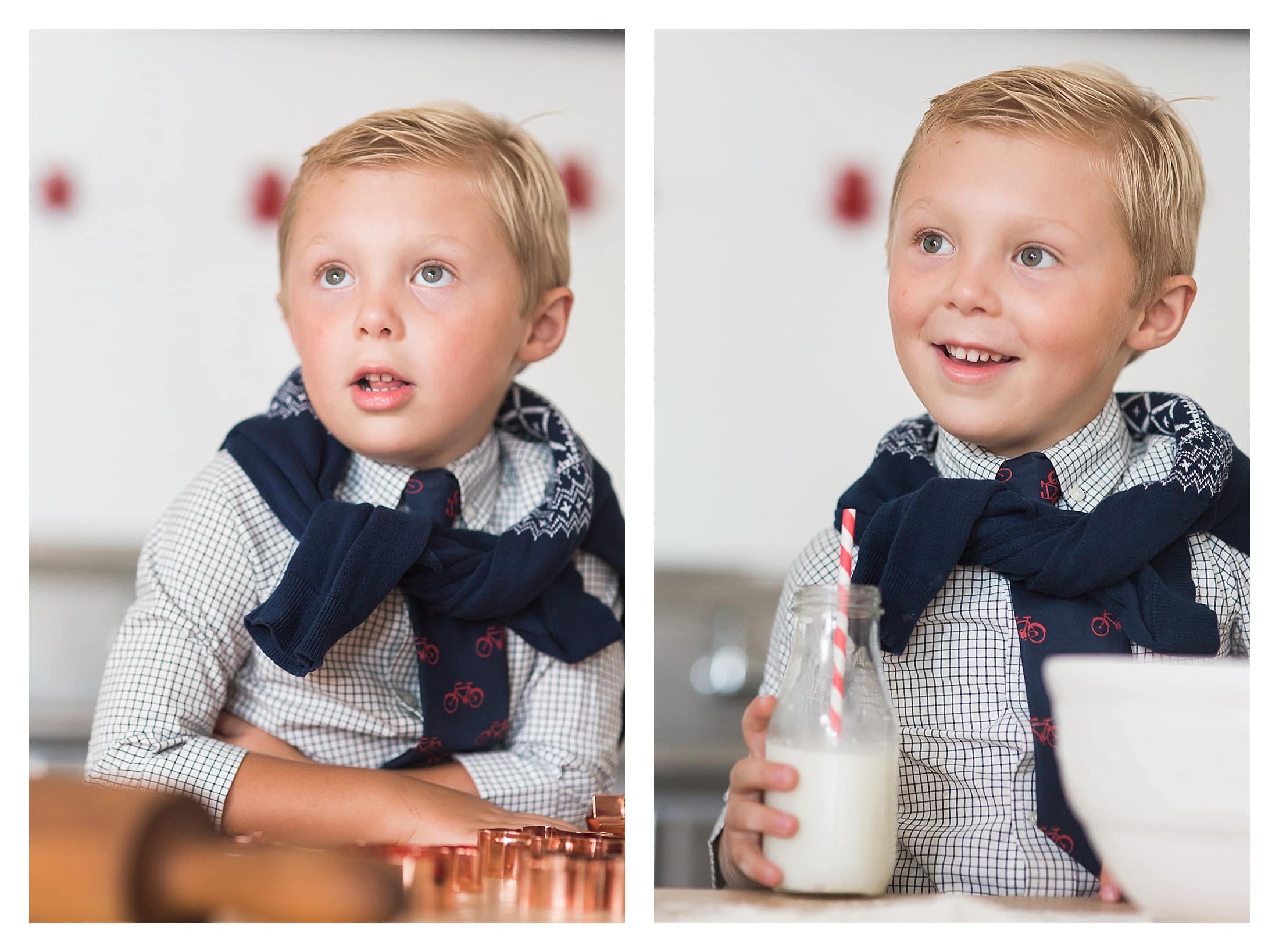 Christmas milk and cookies