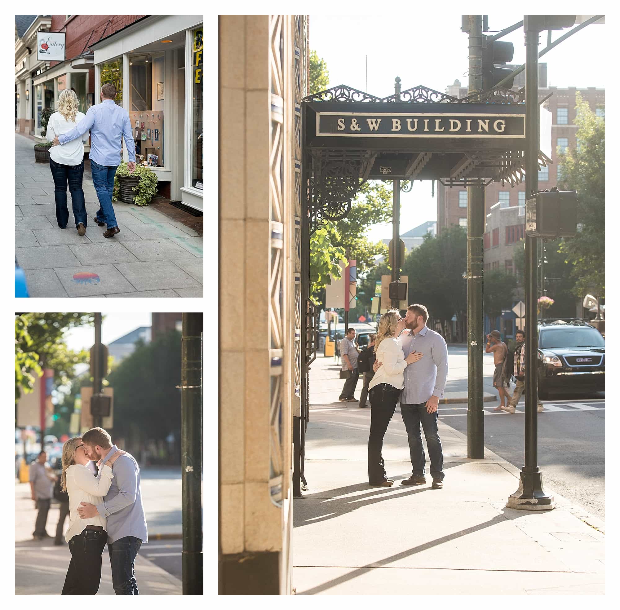 Summer Sunset Engagement in Asheville