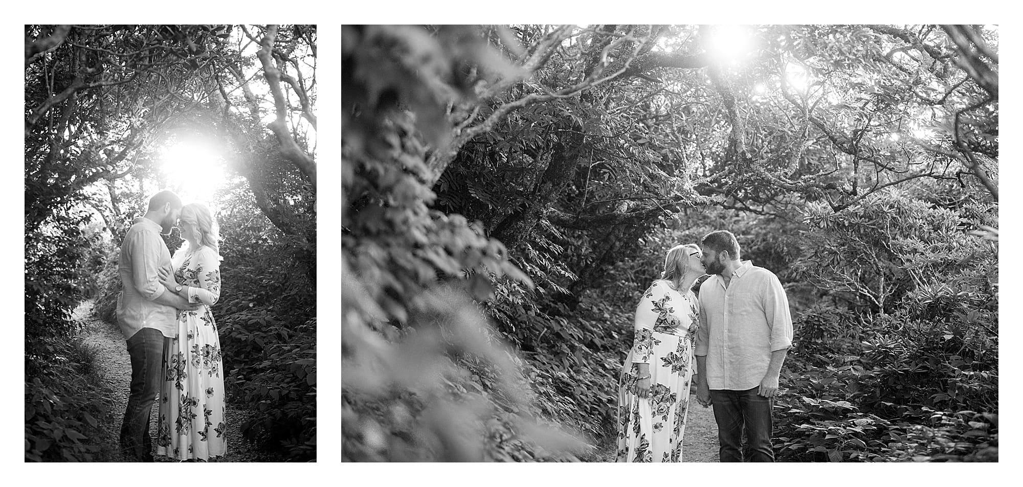 Summer Sunset Engagement in Asheville