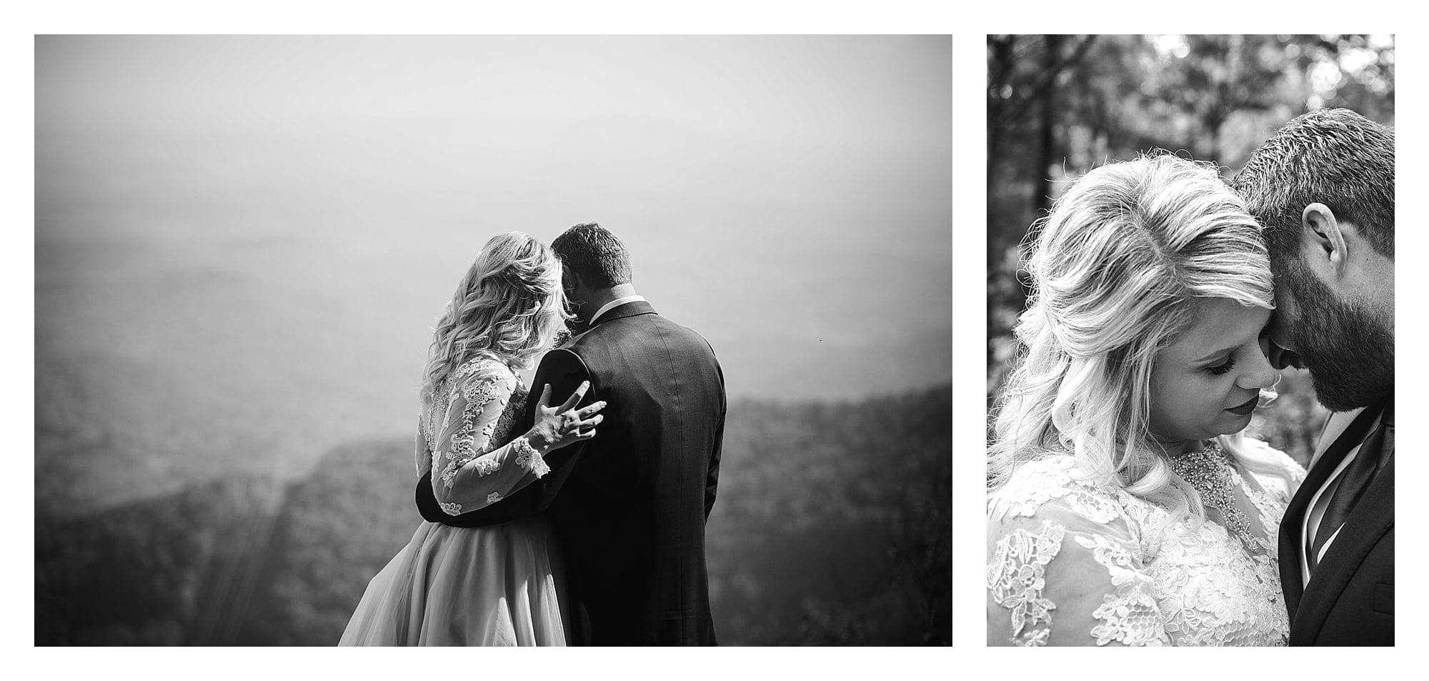 Bride and groom close up