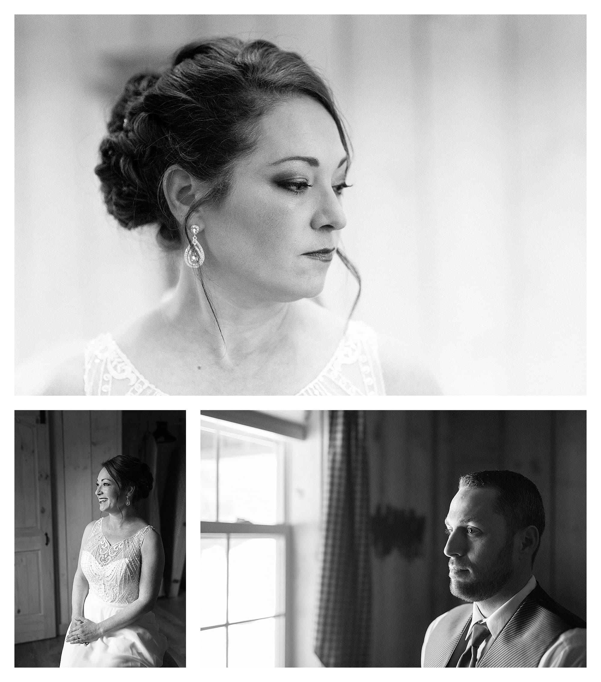 Black and white bride and groom pictures