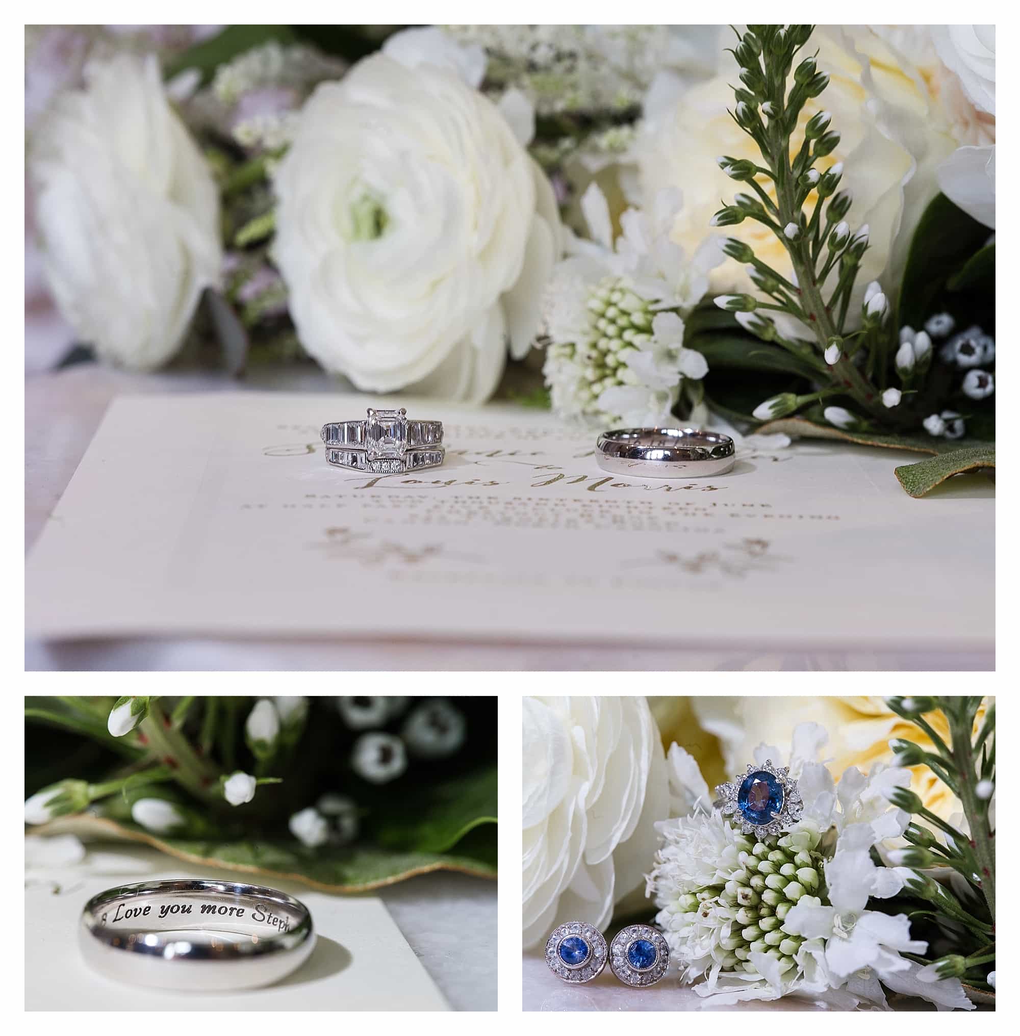 Wedding invitation and ring