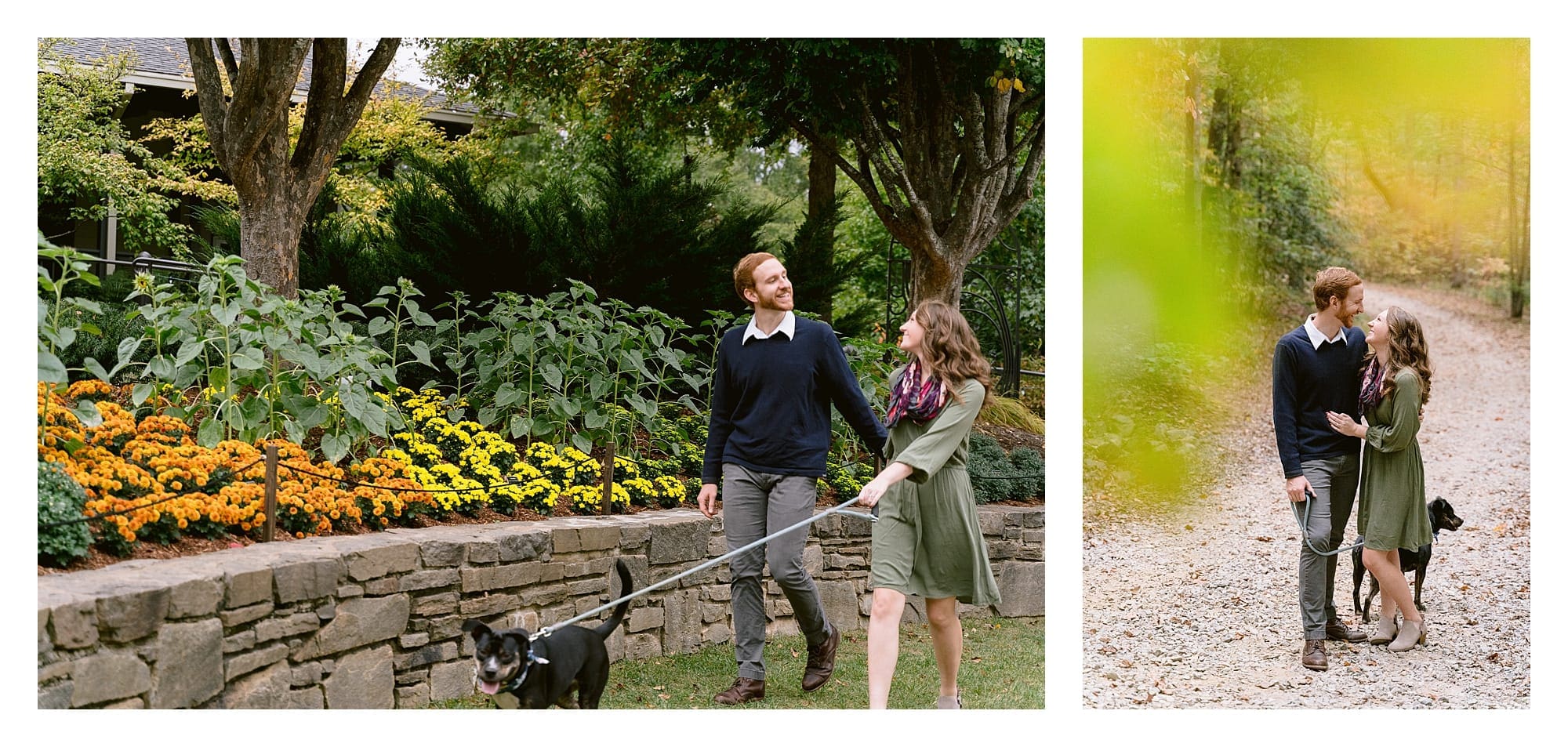 Fall colors at engagement session