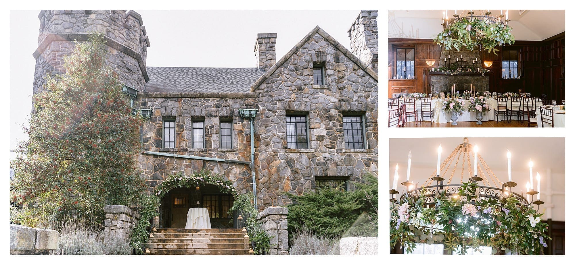 Stone castle wedding venue in Asheville, NC