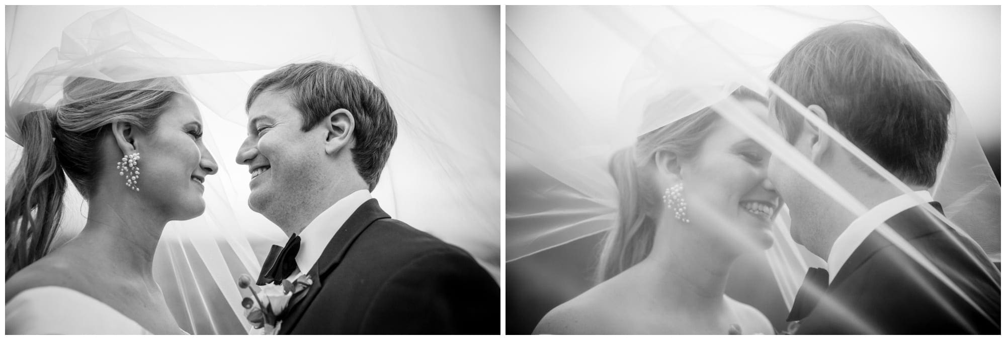 Veil photographs in black and white