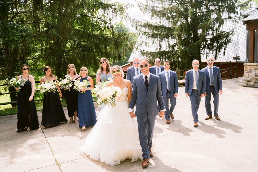 Beatles Inspired wedding party photos | Asheville Wedding Photographer