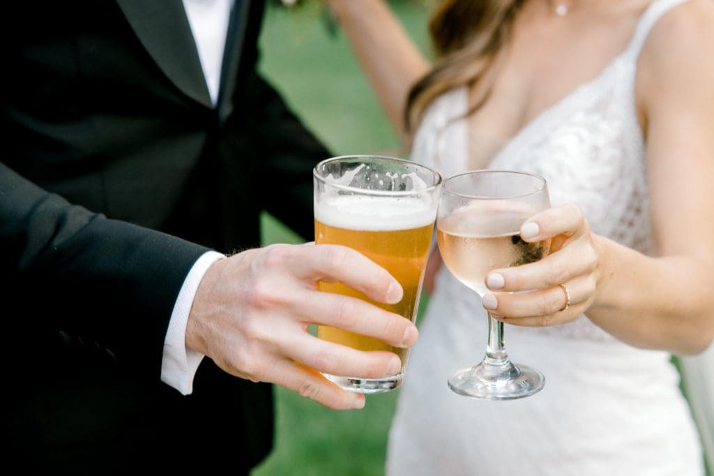 His and hers drinks | Kathy Beaver Photography | Asheville Wedding Photographer