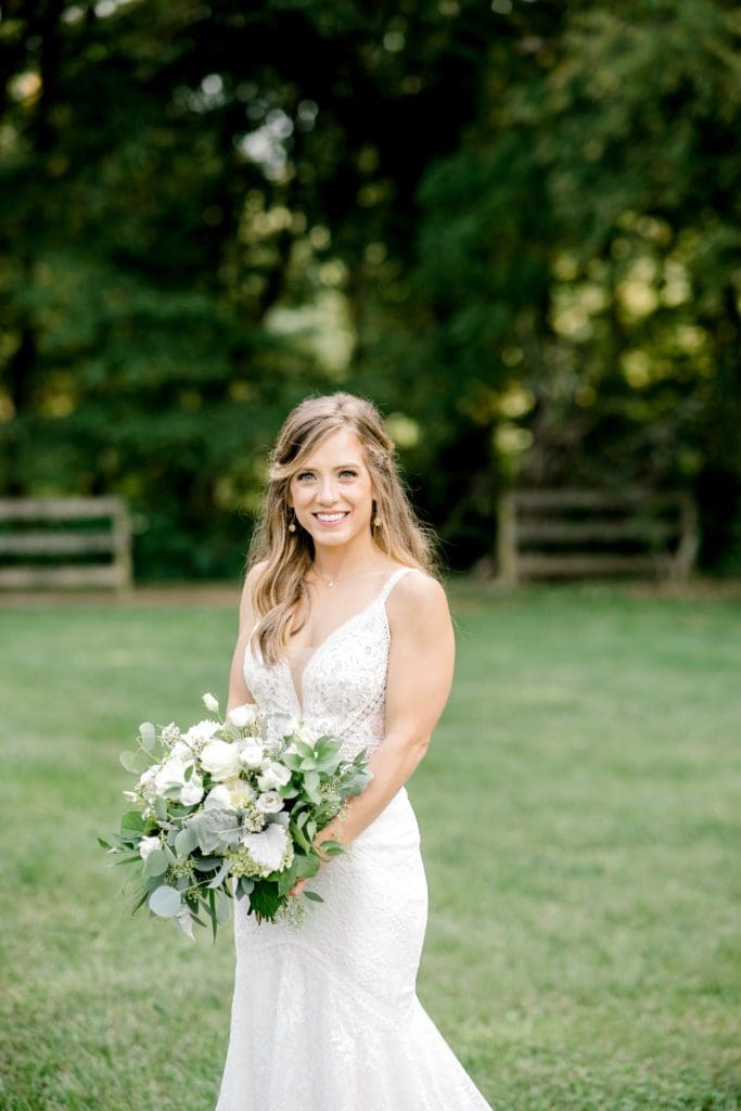 Bridal portraits at the Farm | Kathy Beaver Photography | Asheville Wedding Photographer