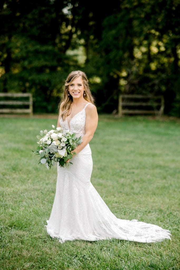 Bridal portrait at The Farm | Kathy Beaver Photography | Asheville Wedding Photographer
