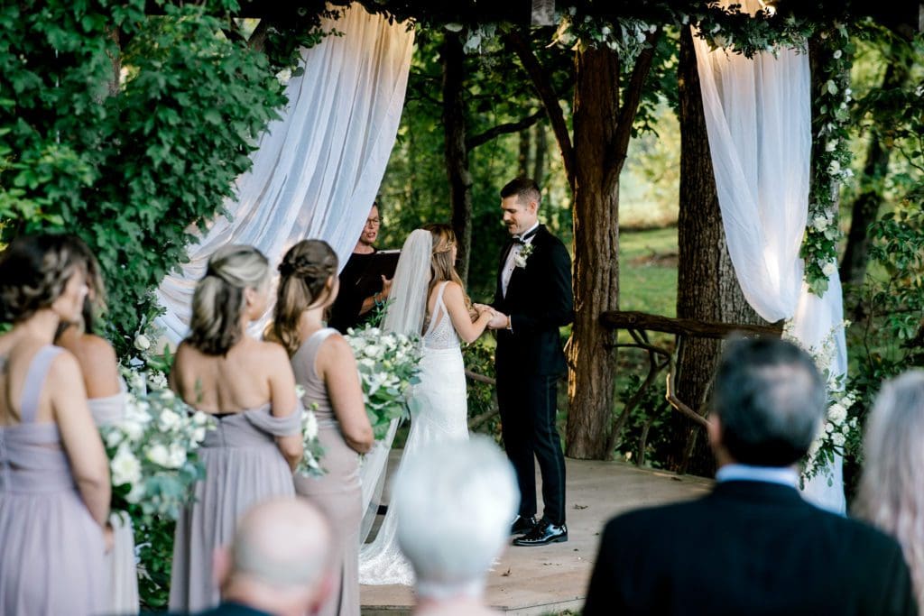 Ceremony at The Farm | Kathy Beaver Photography | Asheville Wedding Photographer