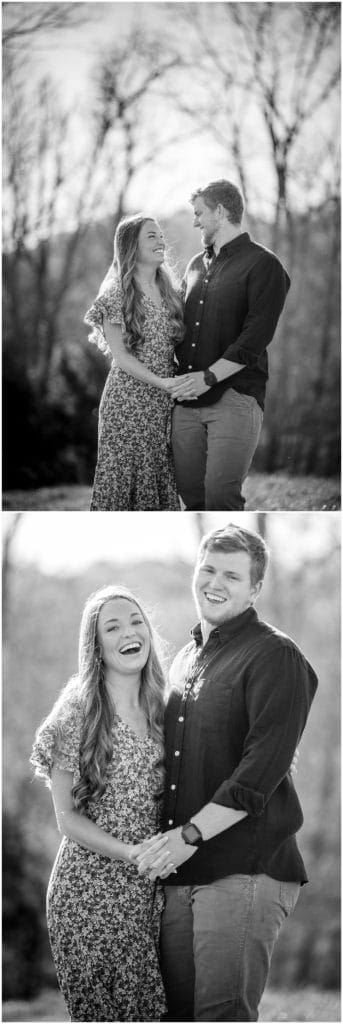 Spring engagement photos in Asheville | Asheville Wedding Photographer | Kathy Beaver Photography