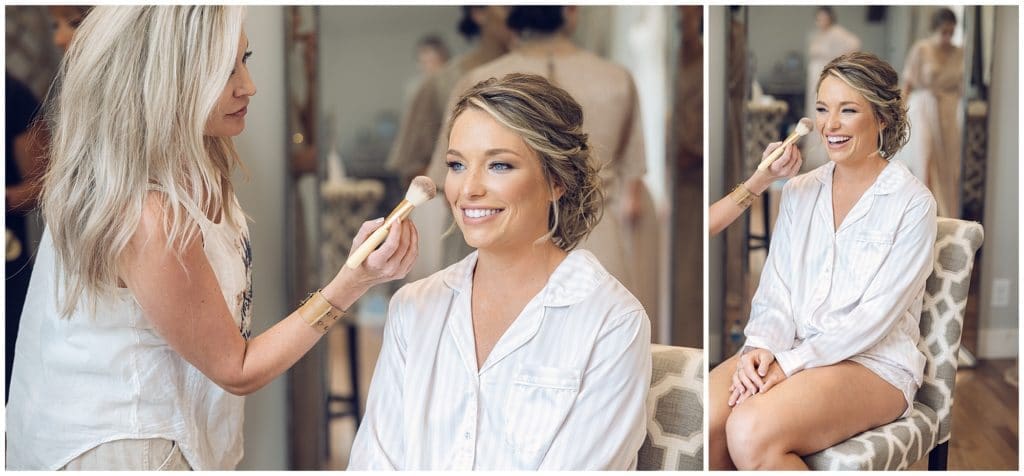 Getting Ready in the bridal suite | Asheville Wedding Photographer | Kathy Beaver Photography