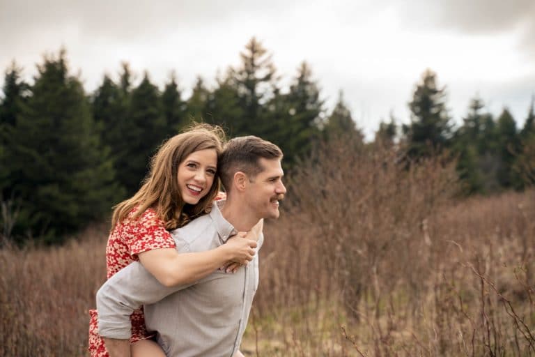 Black balsam knob engagement photos in Asheville | Kathy Beaver Photography