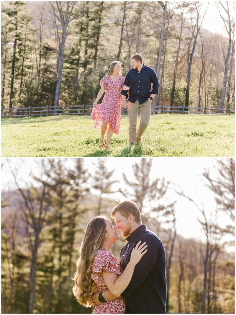 Spring engagement photos in Asheville | Asheville Wedding Photographer | Kathy Beaver Photography
