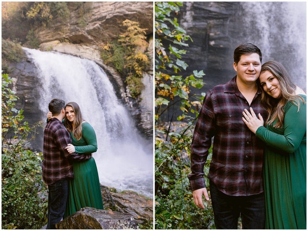 A sunrise engagement session at the Blue Ridge Parkway in the Fall | Asheville Wedding Photographer