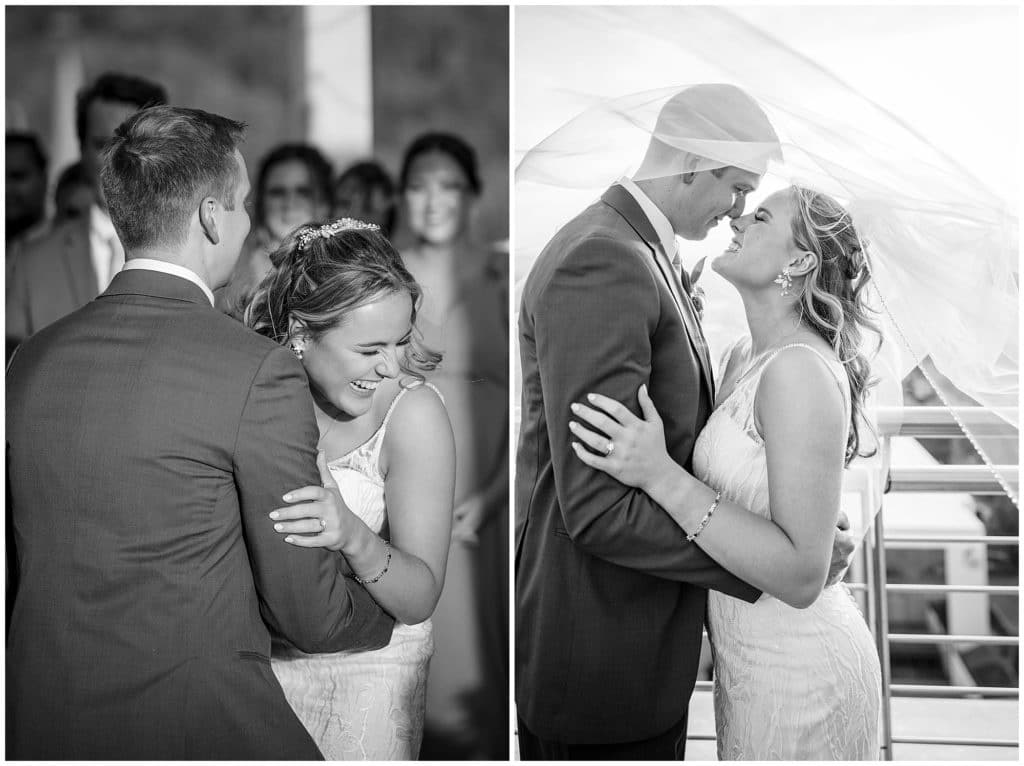 Black and white first dance and couple photos