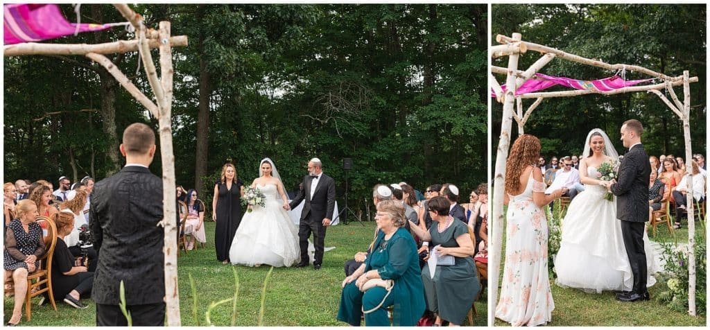 Jewish wedding ceremony at the Ridge in Marshall NC