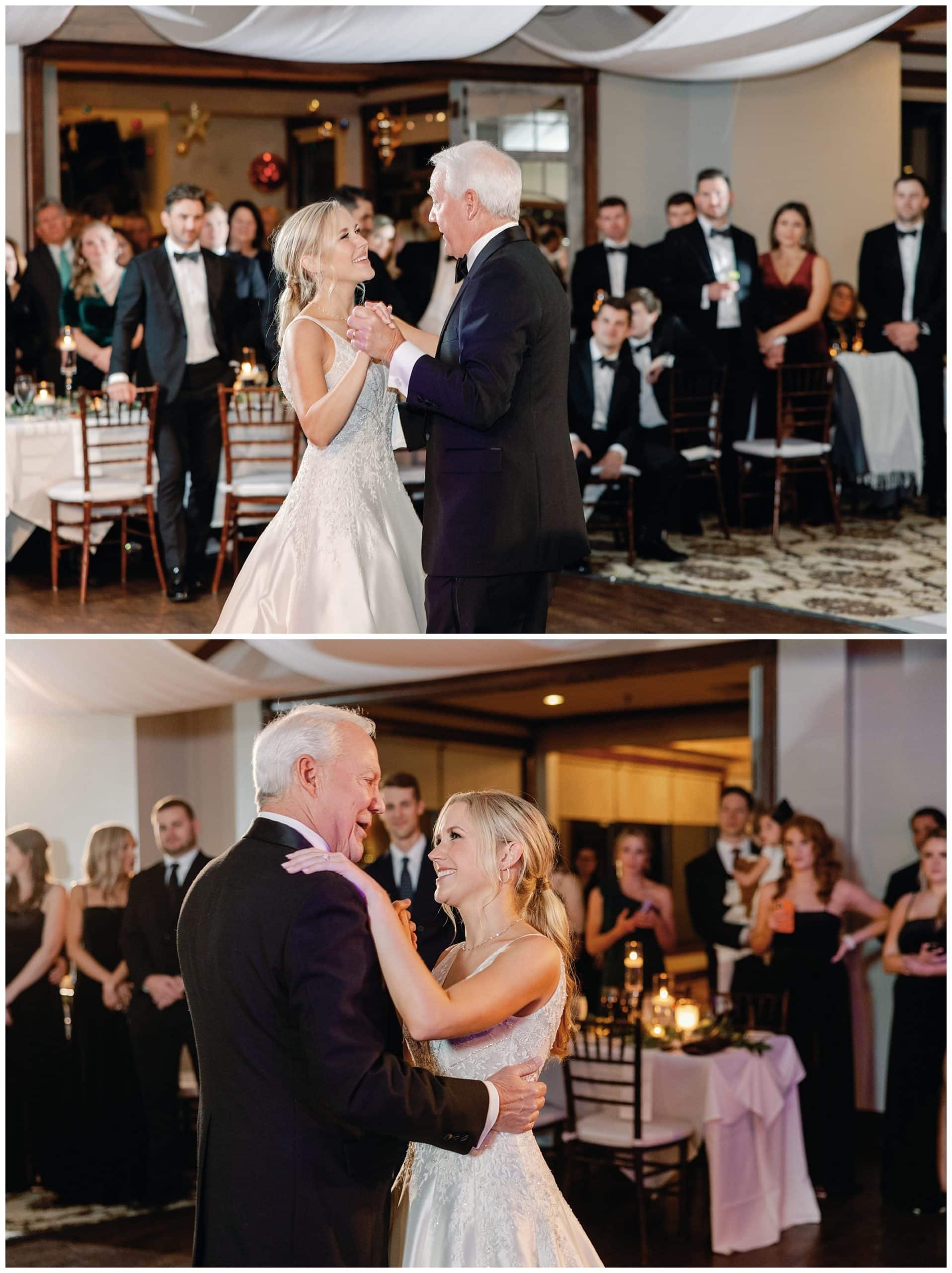 bride sharing dance with father