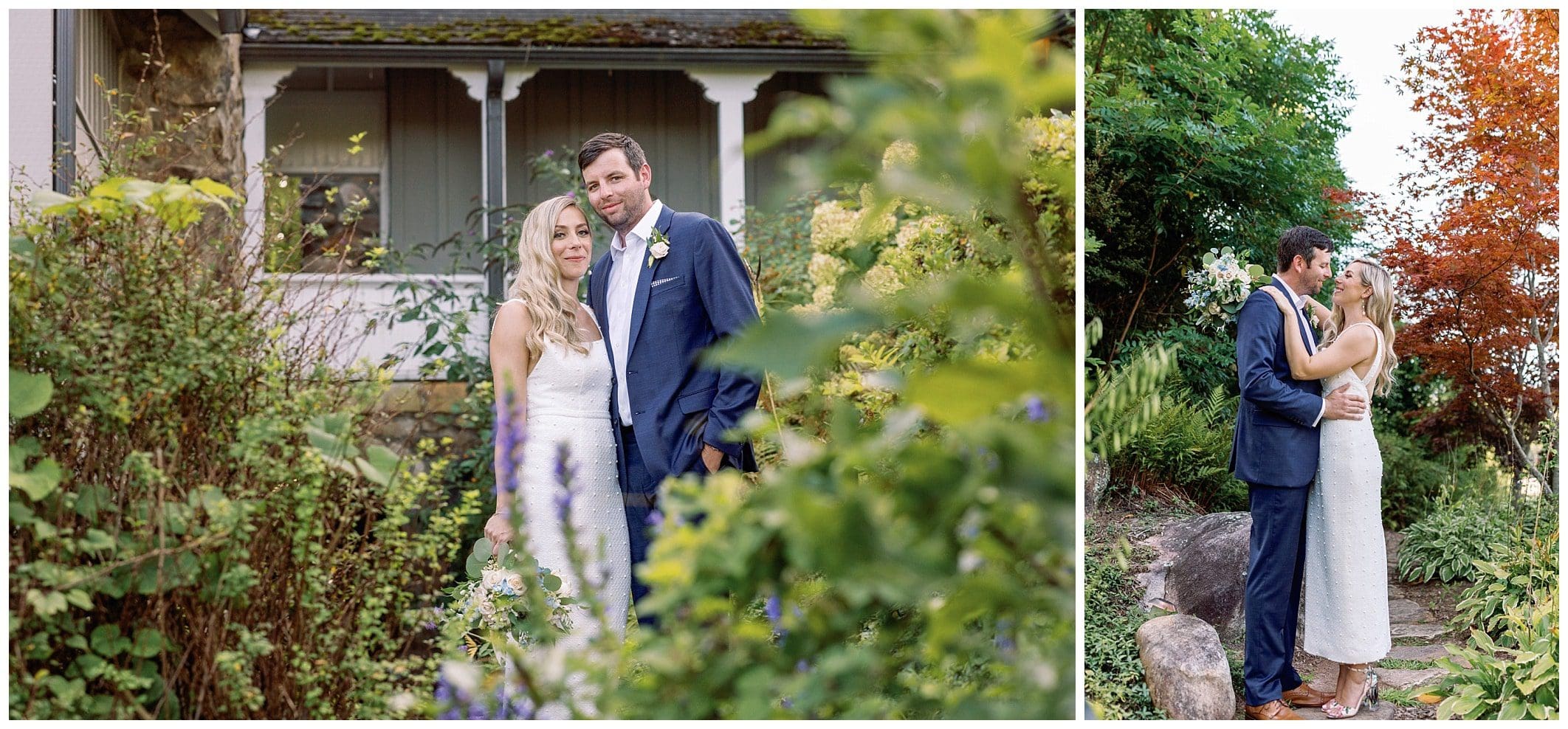 Asheville wedding photographer shoots microwedding at lake