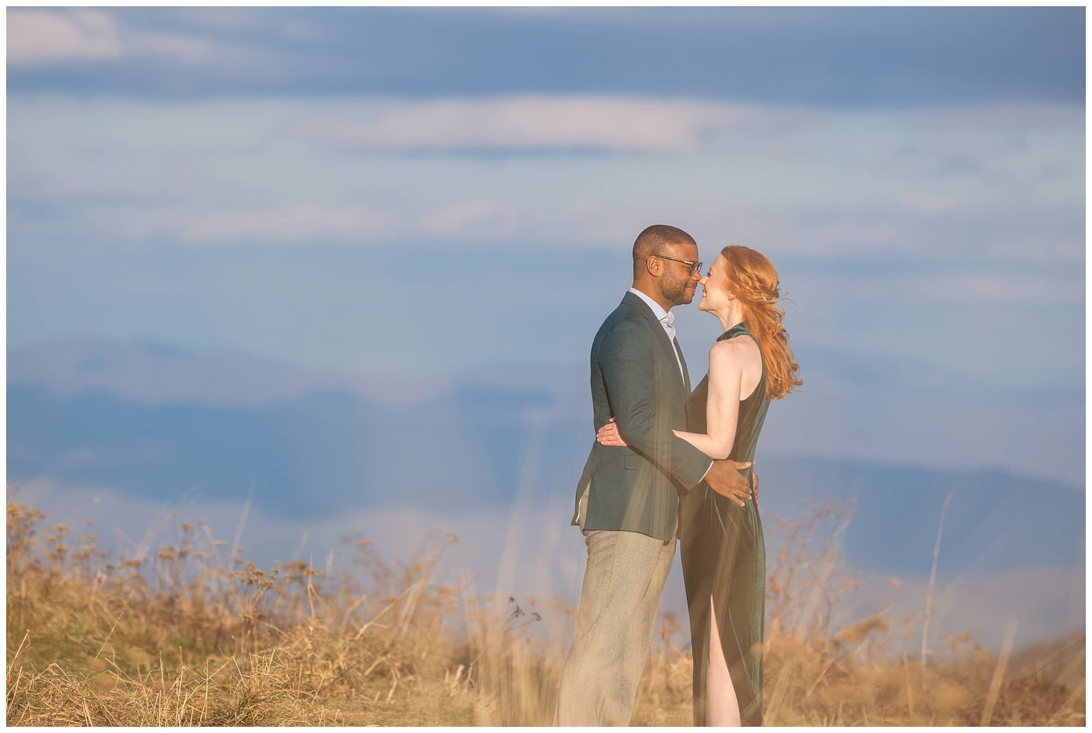 mountaintop engagement session in Asheville