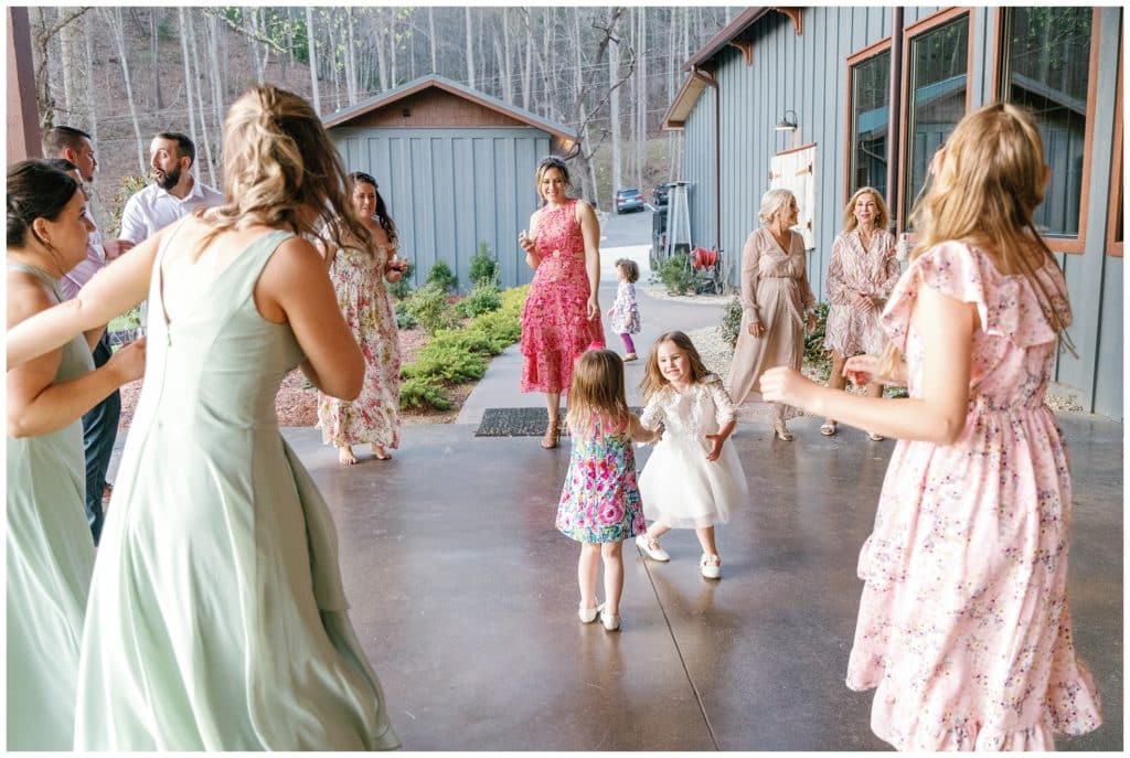 joyful spring wedding at parkers mill - reception dancing