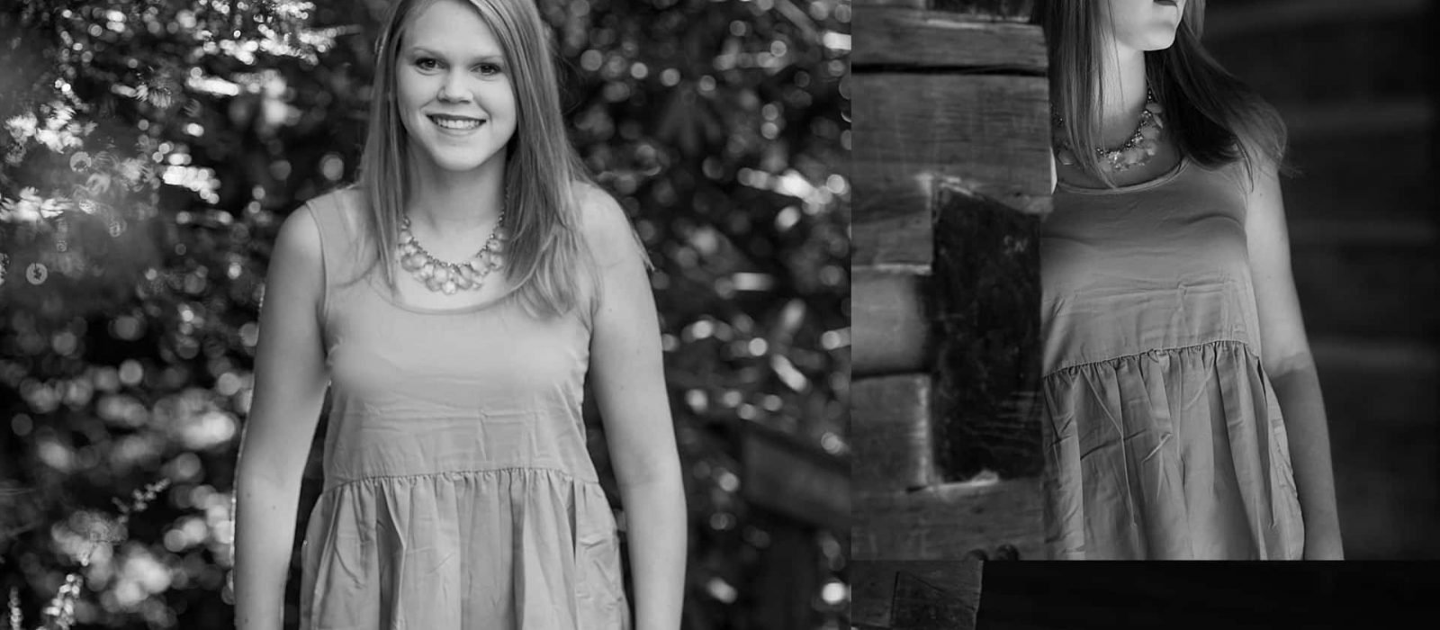 Black and white senior photoshoot in Asheville NC