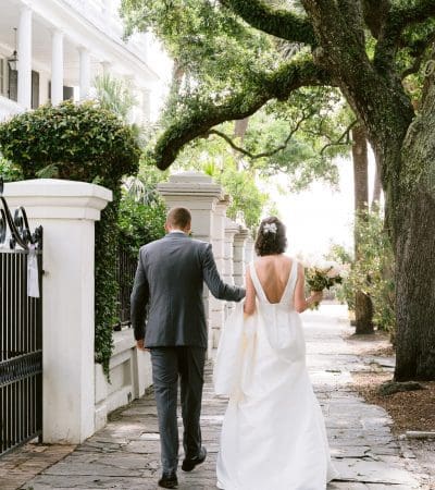 Charleston Elopement - an intimate summer wedding at the White Point Park in downtown Charleston, SC.
